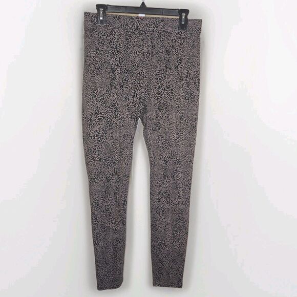 Spanx Jean-Ish Ankle Jean Leggings Desert Dot Animal Print Size Large - Picture 1 of 11